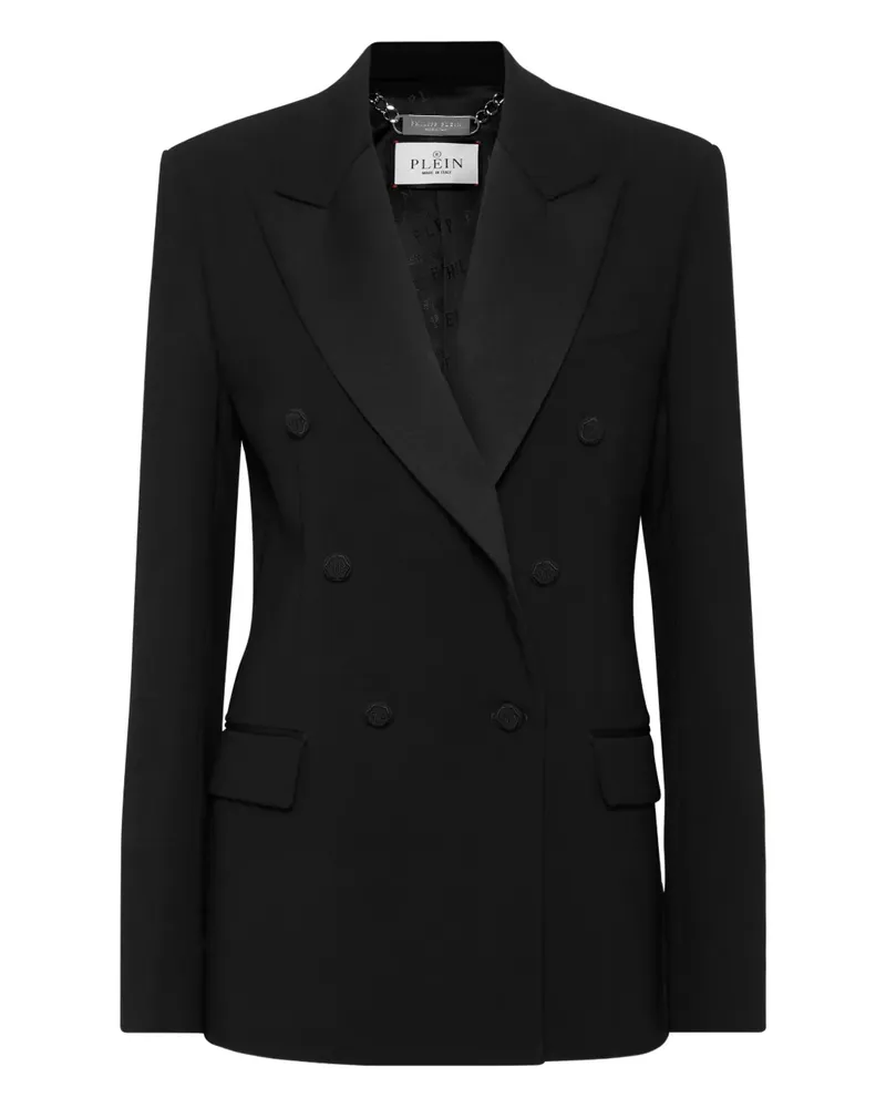 Philipp Plein Doppelreihiger Dame Blazer - Schwarz Schwarz