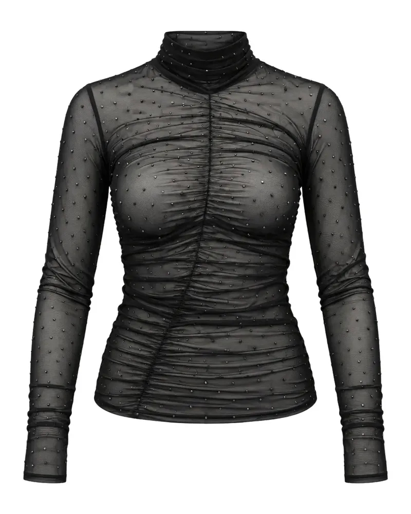 Liu Jo T-Shirt mit Nieten - Schwarz Schwarz