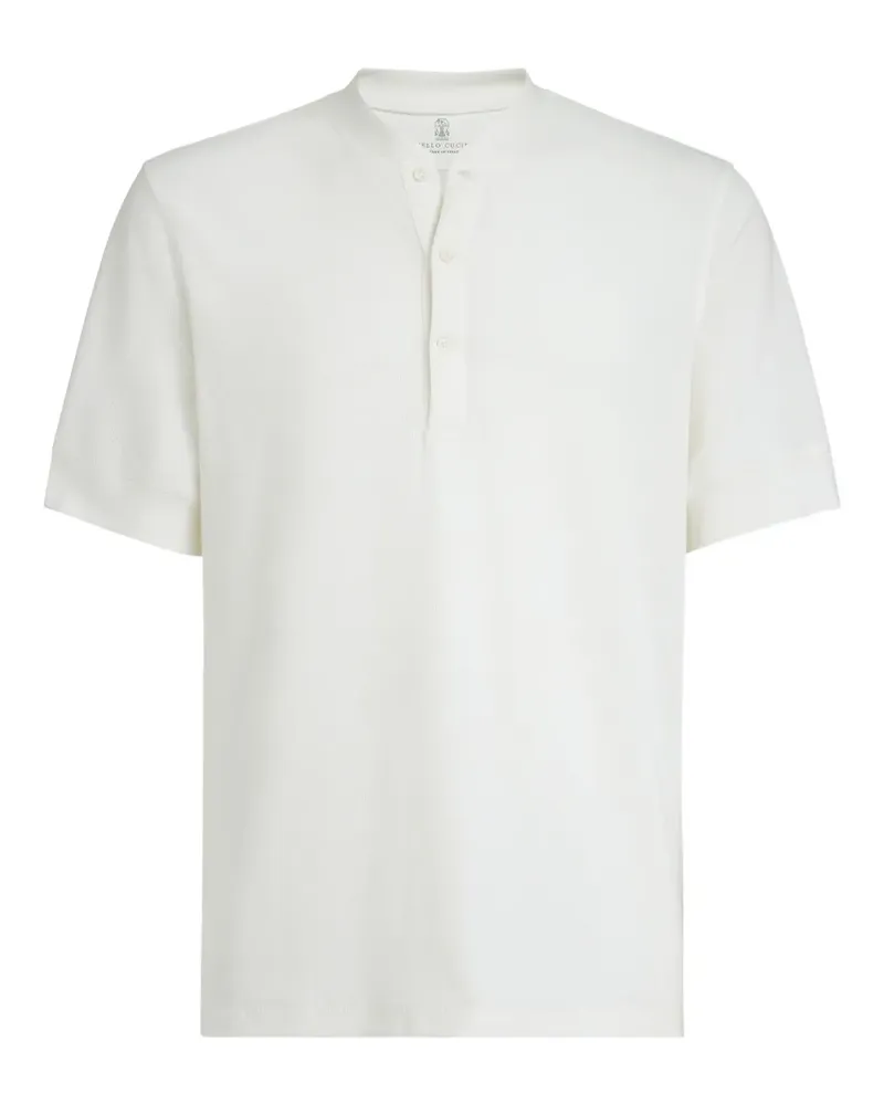 Brunello Cucinelli Kurzärmeliges T-Shirt - Weiß Weiß