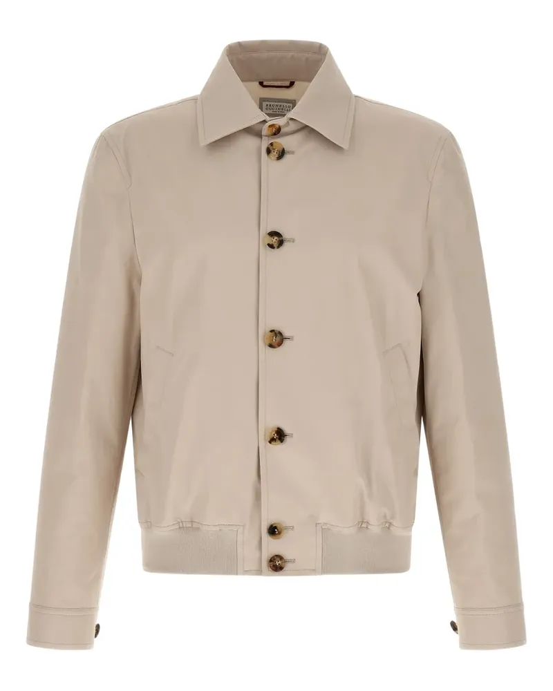 Brunello Cucinelli buttoned shirt jacket - Nude Nude