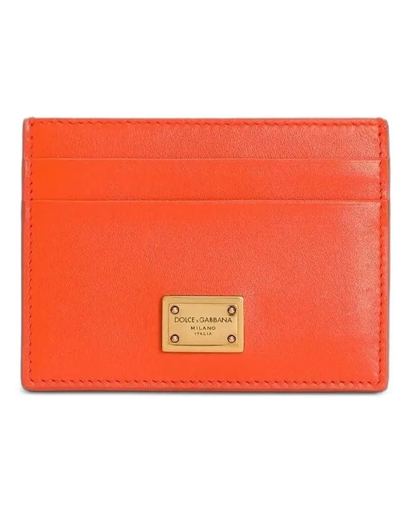 Dolce & Gabbana Kartenetui aus Kalbsleder - Orange Orange