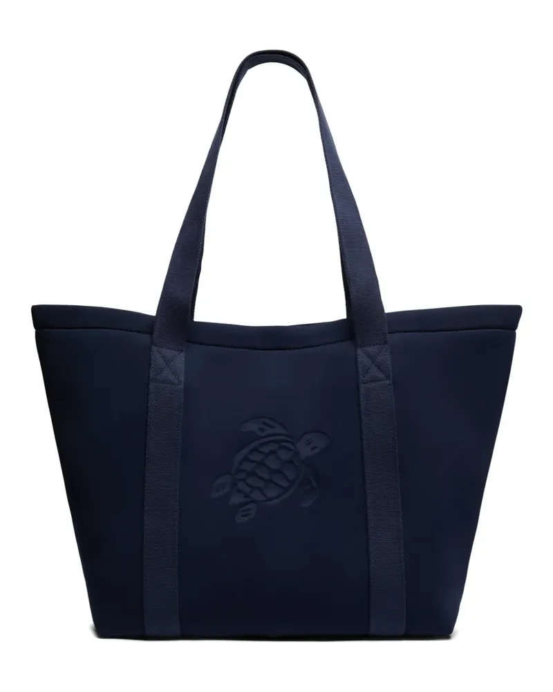 Vilebrequin Strandtasche mit Print - Blau Blau