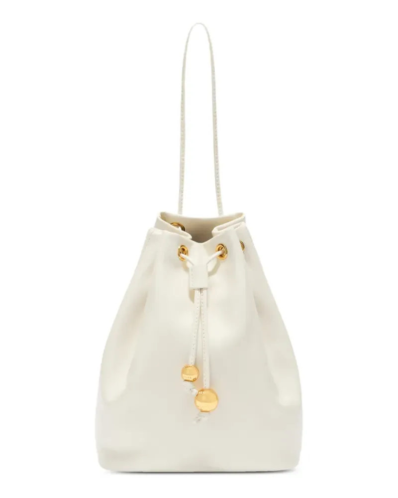 Furla Sfera Beuteltasche mit Kordelzug - Weiß Weiß