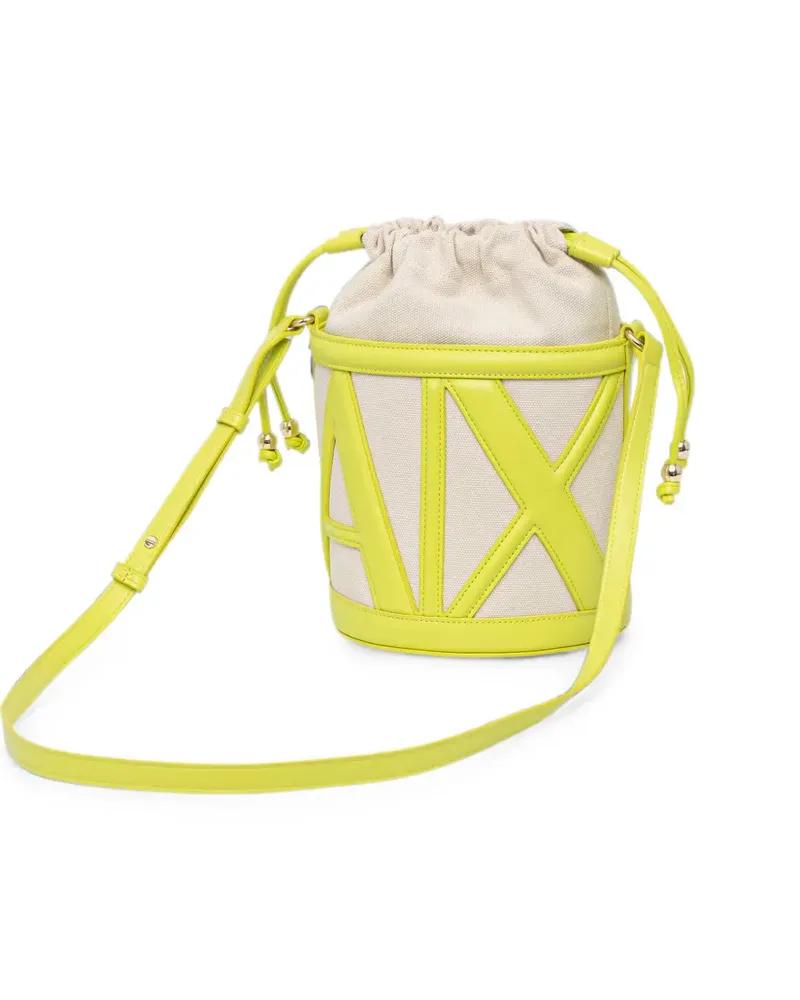Armani Exchange Marisol Beuteltasche mit Logo - Gelb Gelb