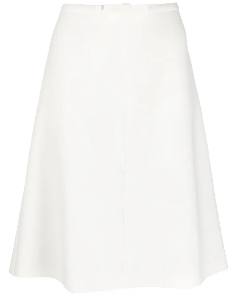 RED Valentino A-Linien-Rock mit Schleife - Weiß Weiß