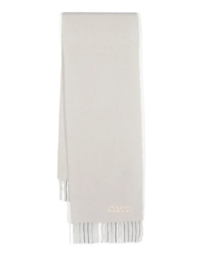 Isabel Marant Schal mit Logo-Stickerei - Nude Nude