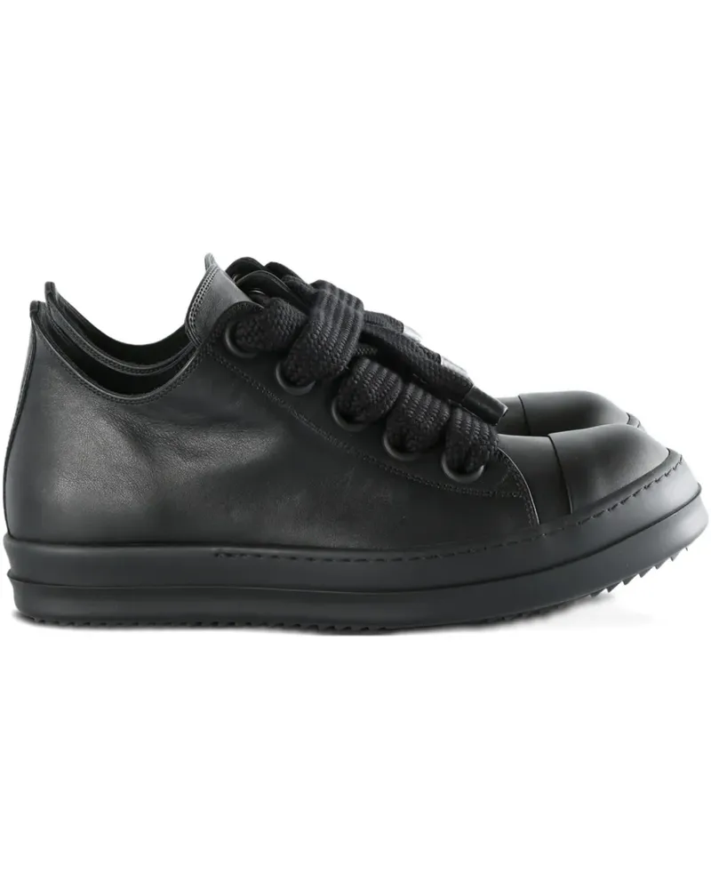 Rick Owens leather lace-up sneakers - Schwarz Schwarz