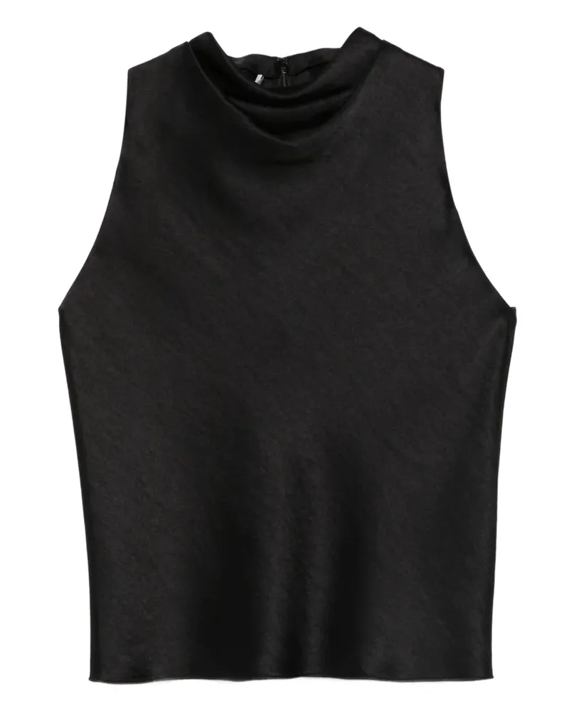 Vince cowl-neck sleeveless top - Schwarz Schwarz