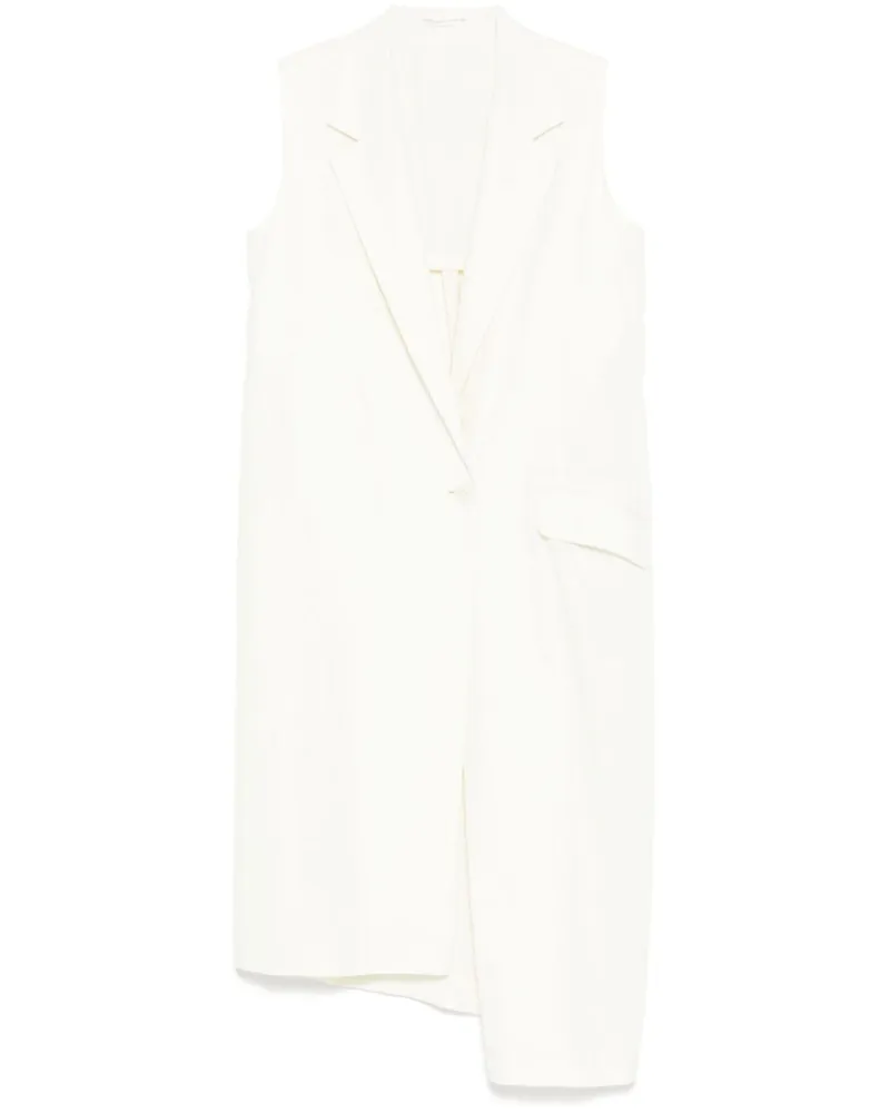 Yohji Yamamoto Einreihige Weste - Nude Nude