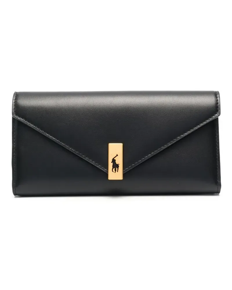 Ralph Lauren Signatur Polo-Pony ID Portemonnaie - Schwarz Schwarz