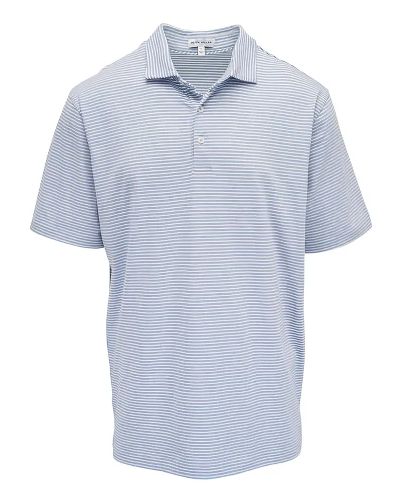 Peter Millar striped knit polo shirt - Blau Blau