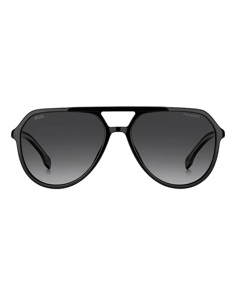 HUGO BOSS Getönte Pilotenbrille - Schwarz Schwarz