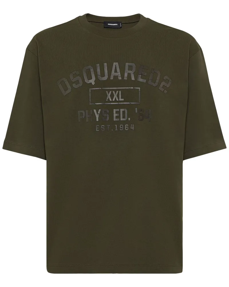 Dsquared2 T-Shirt mit Logo-Applikation - Braun Braun