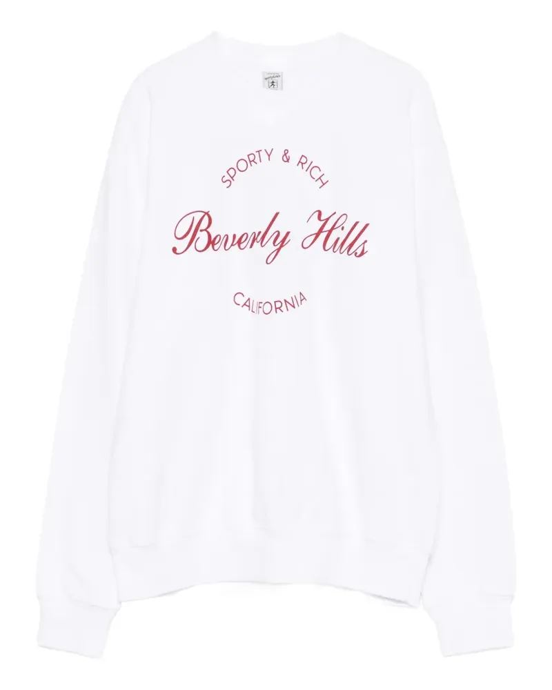 SPORTY & RICH printed sweatshirt - Weiß Weiß