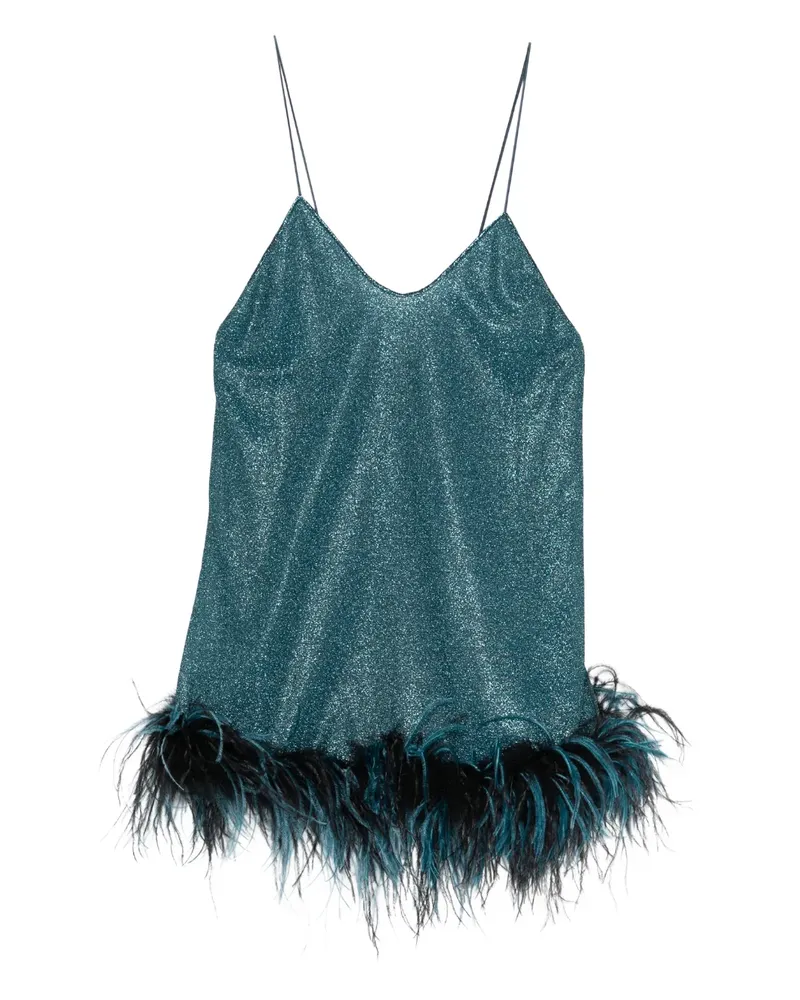 Oséree V-neck mini dress - Blau Blau