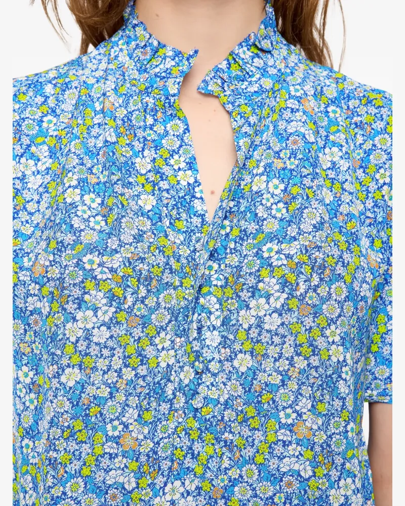 Zadig & Voltaire Topher Bluse mit Blumenprint - Blau Blau