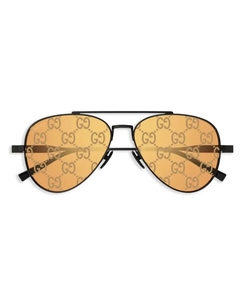 Gucci Getönte Pilotenbrille - Schwarz Schwarz