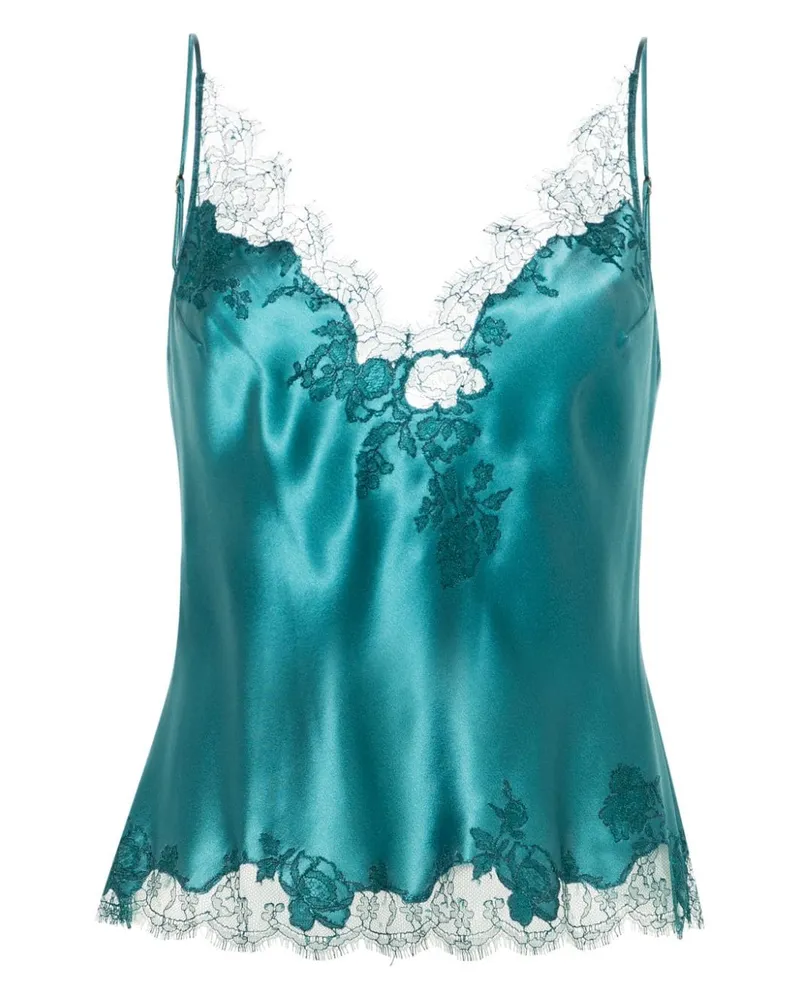 Carine Gilson Camisole-Top aus Seide - Blau Blau