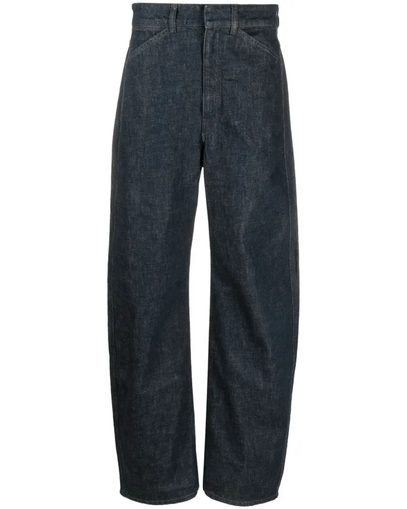 Christophe Lemaire Halbhohe Wide-Leg-Jeans - Blau Blau