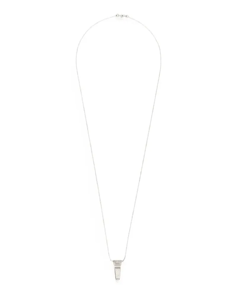 Rick Owens Mini Crystal Trunk Halskette - Silber Silber