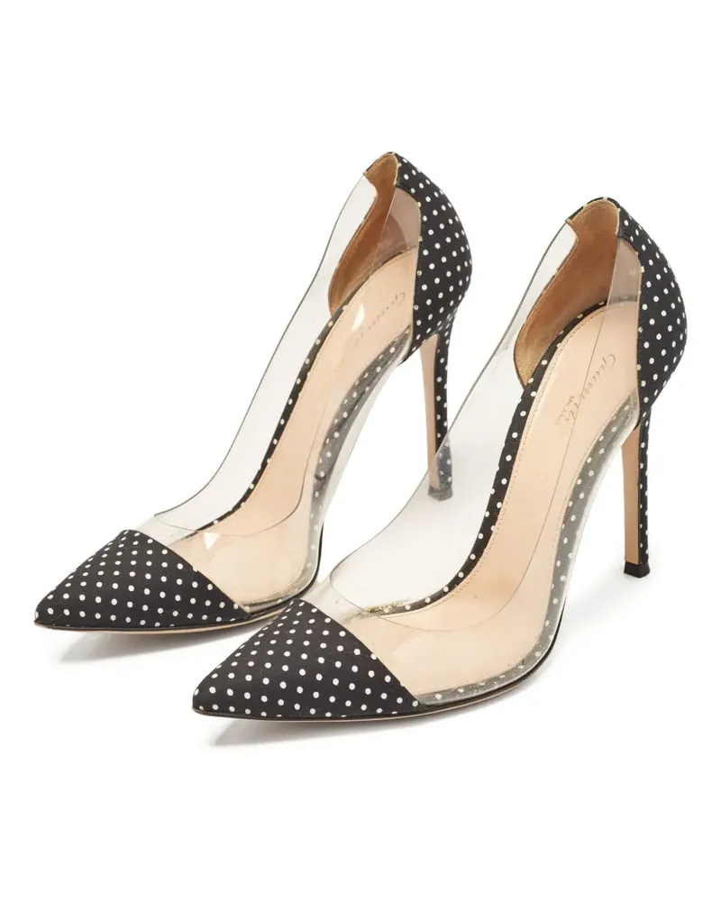Gianvito Rossi Pre-owned Stiletto-Pumps mit Polka Dots 105mm - Weiß Weiß