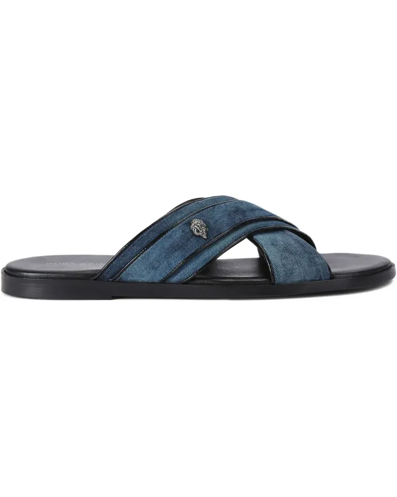 Kurt Geiger Bond Sandalen mit überkreuzten Riemen - Blau Blau