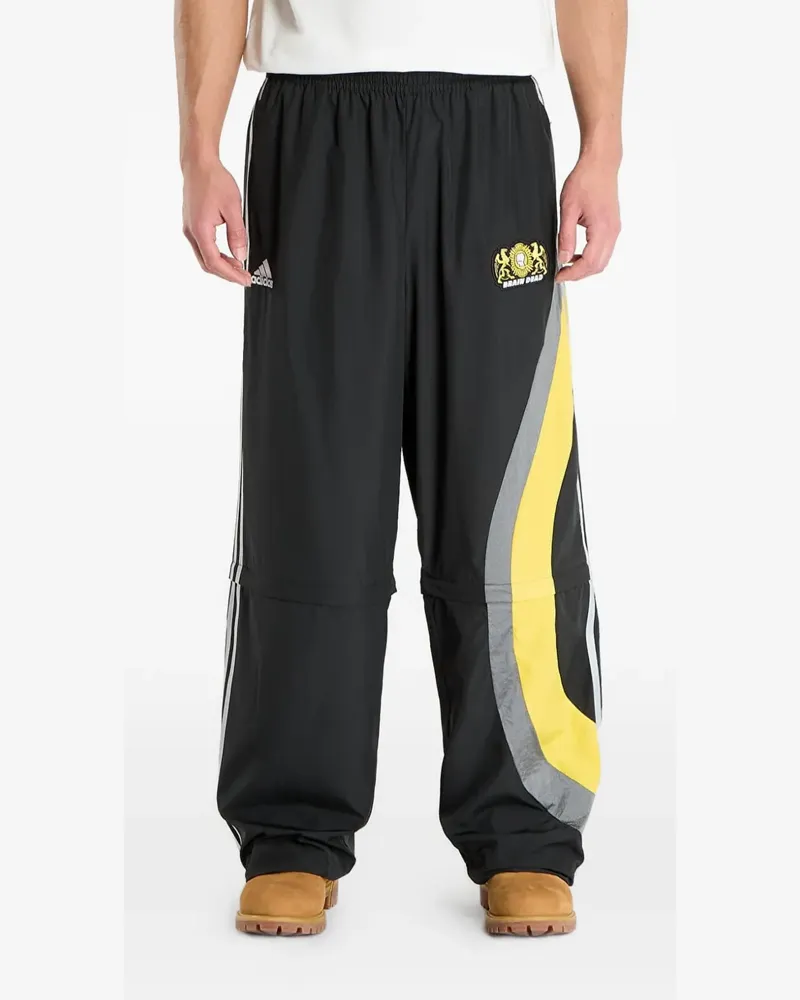 adidas x Brain Dead logo-detail track pants - Schwarz Schwarz