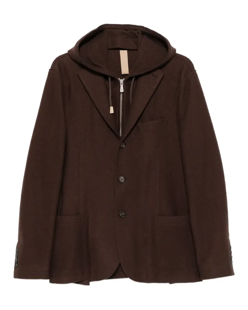 Eleventy Klassische Kapuzenjacke - Braun Braun