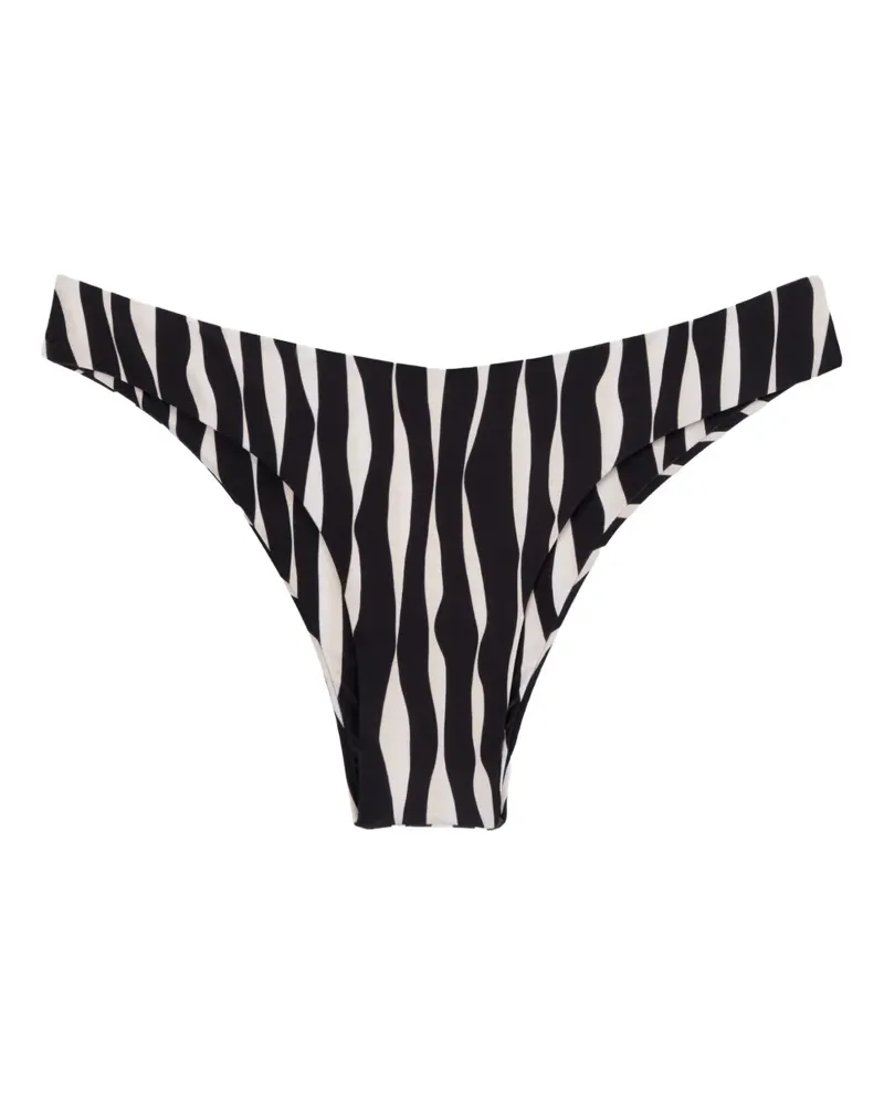 Lenny Niemeyer Bikinihöschen mit Zebra-Print - Schwarz Schwarz
