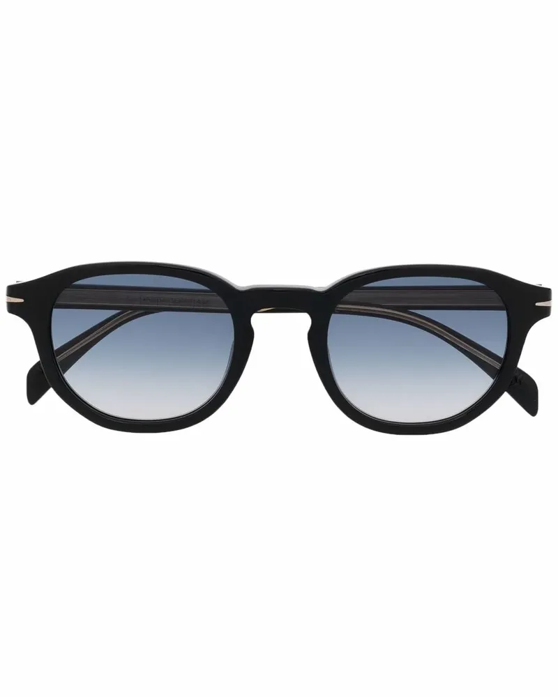 EYEWEAR by DAVID BECKHAM Runde Sonnenbrille mit Farbverlauf - Schwarz Schwarz