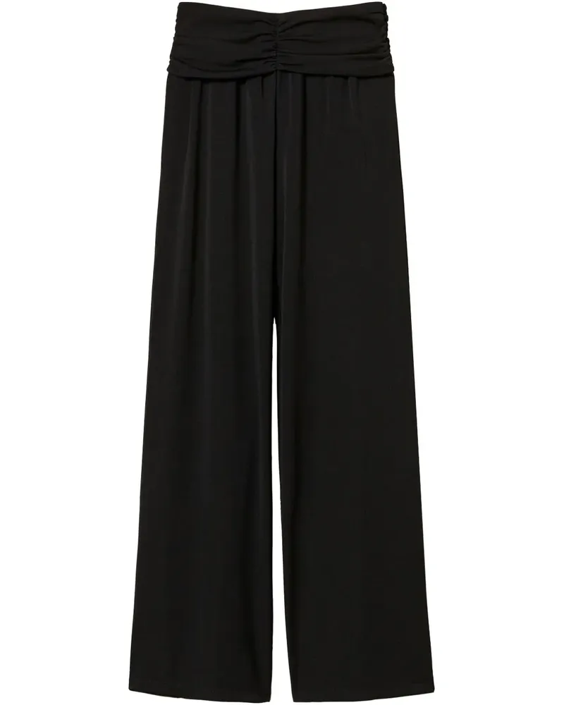Twin-Set Hose mit Bundfalten - Schwarz Schwarz