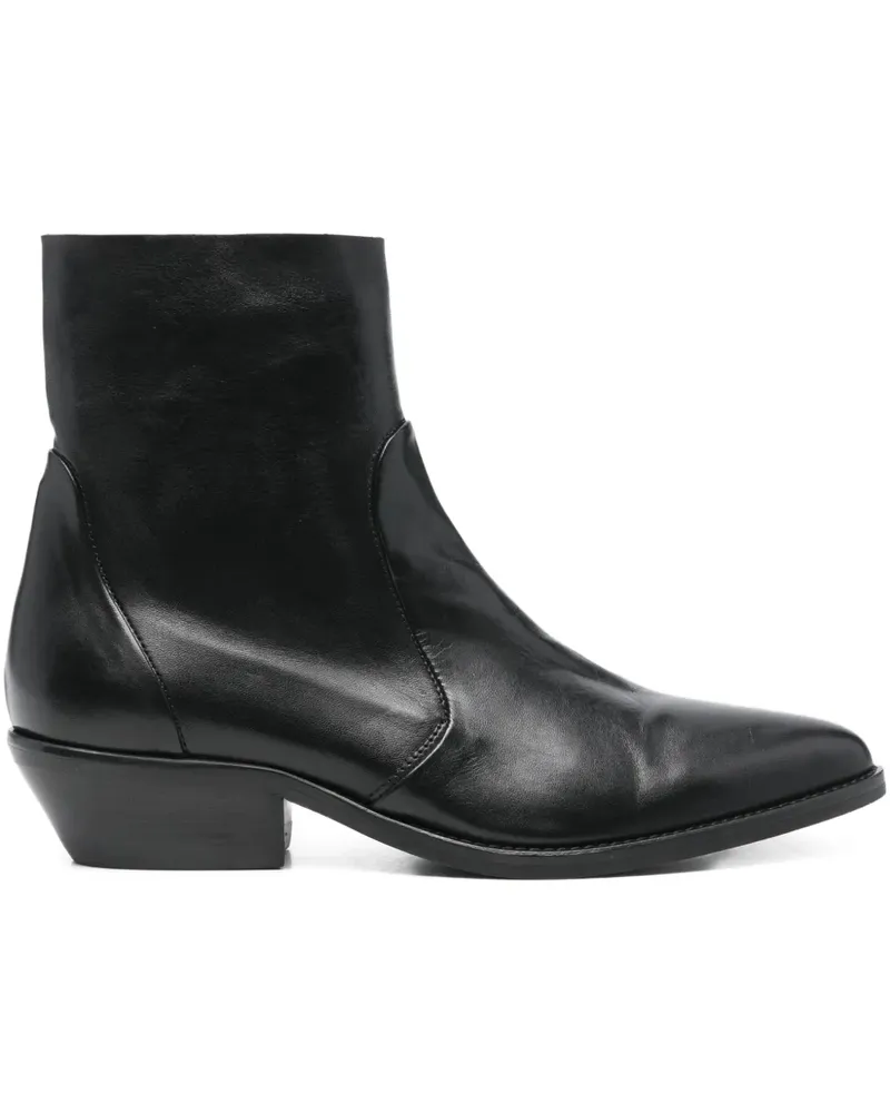 Julie Dee Stiefel mit spitzer Kappe 40mm - Schwarz Schwarz