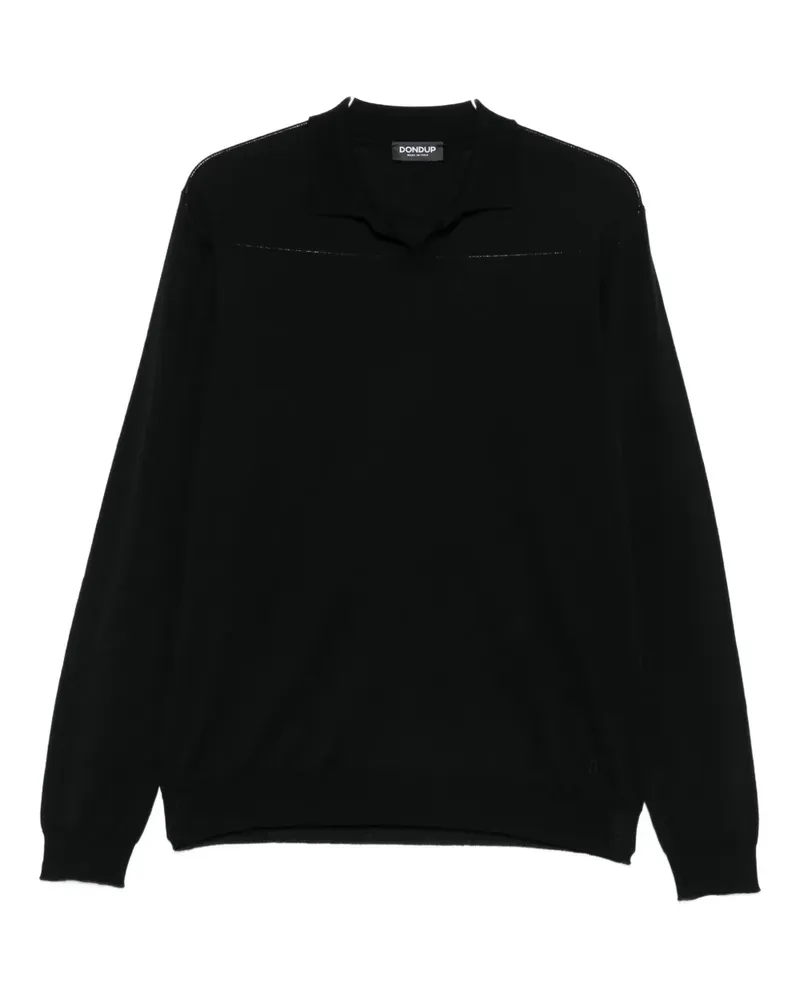 Dondup Pullover mit Polokragen - Schwarz Schwarz