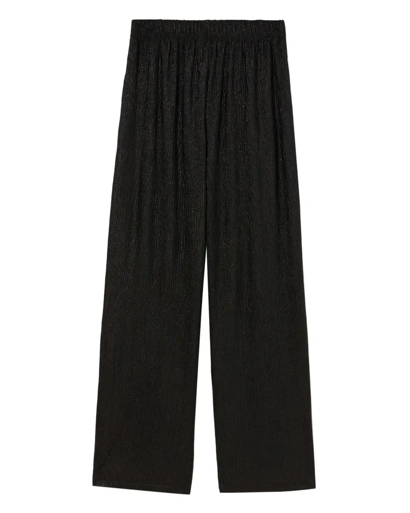 b+ab Hose mit Bundfalten - Schwarz Schwarz