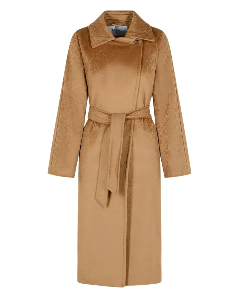 Max Mara belted wool coat - Nude Nude