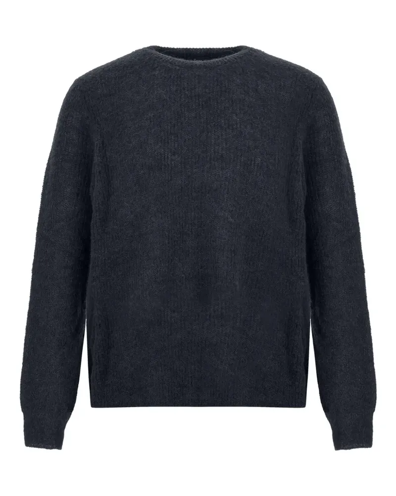 Herno Gerippter Strickpullover - Schwarz Schwarz