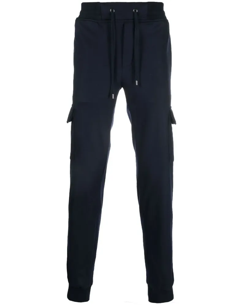 MOORER Jogginghose mit aufgesetzten Taschen - Blau Blau