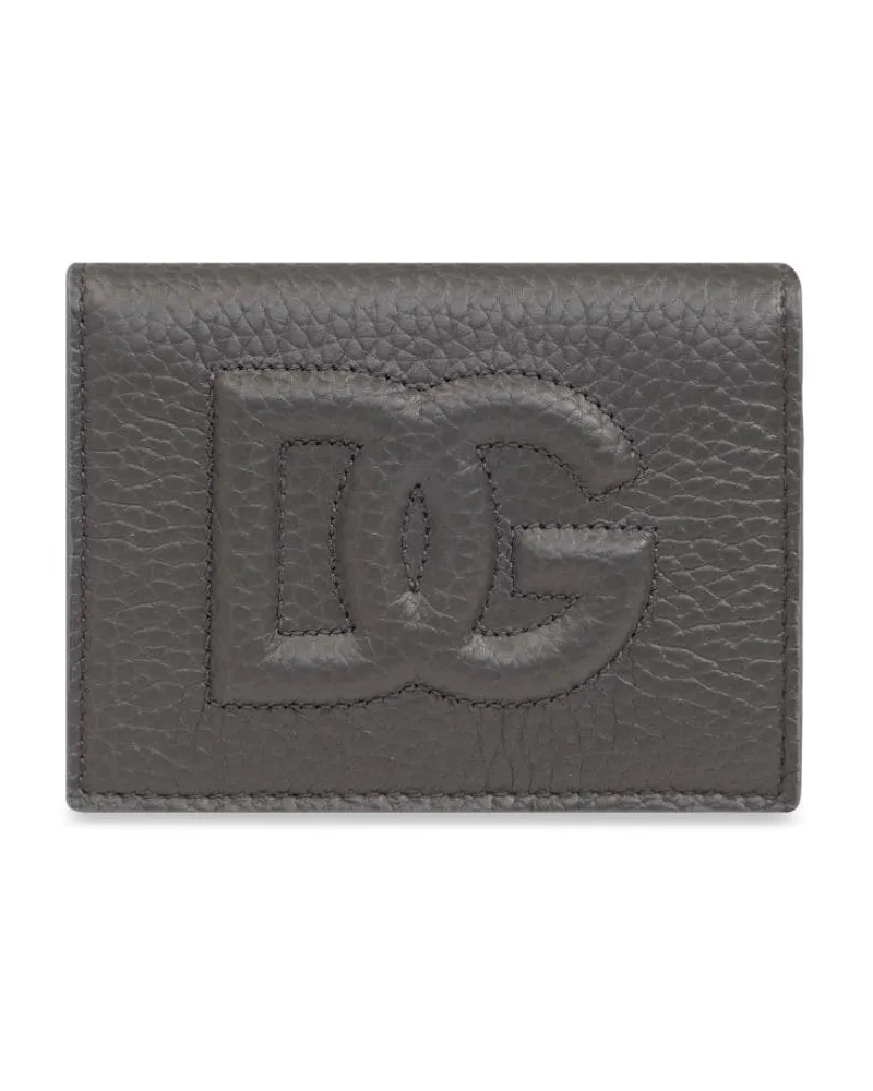 Dolce & Gabbana Portemonnaie mit Logo-Prägung - Grau Grau