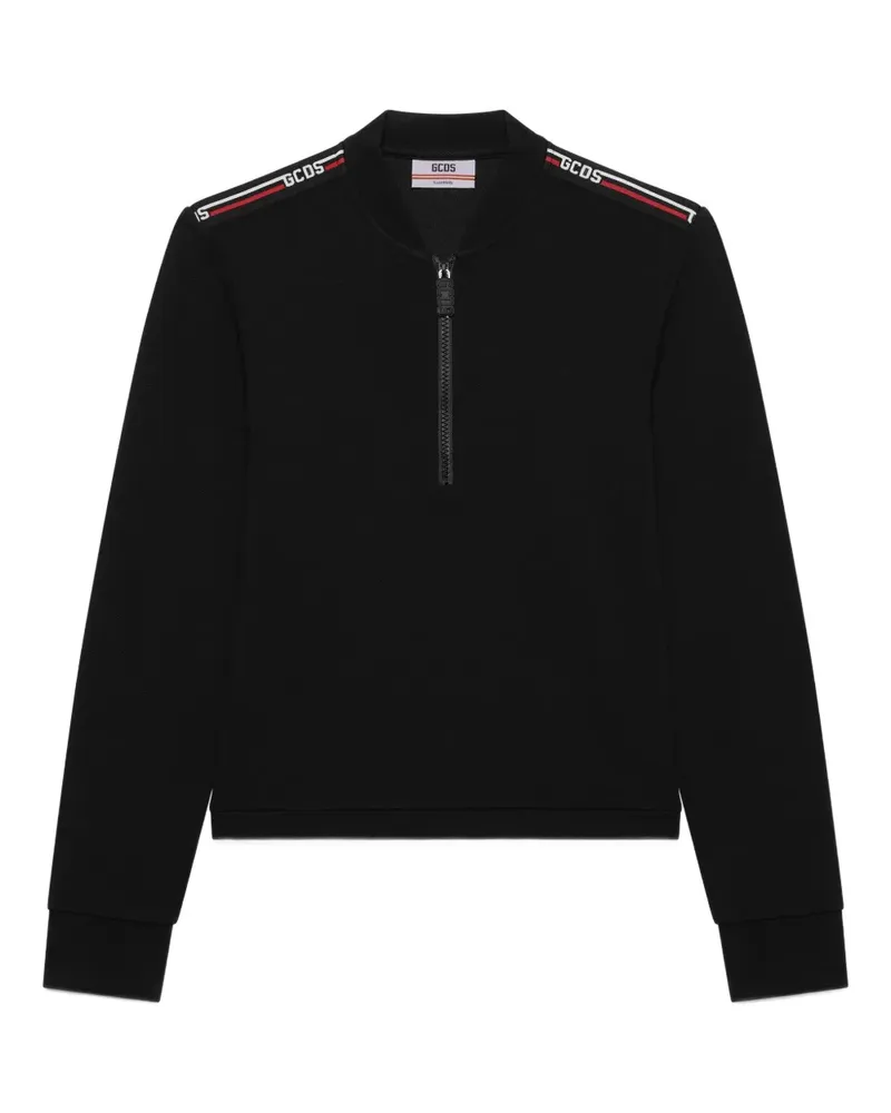 GCDS zip-collar sweater - Schwarz Schwarz