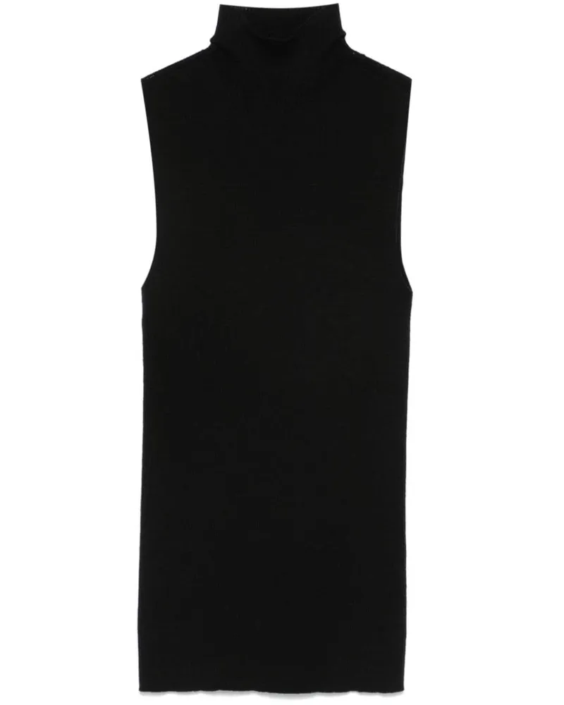 Peserico Geripptes Strickoberteil - Schwarz Schwarz