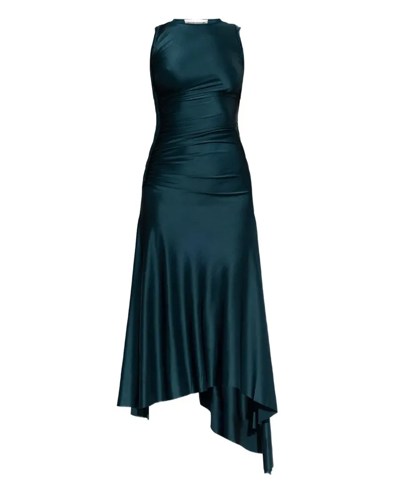 Victoria Beckham draped asymmetric midi dress - Grün Grün