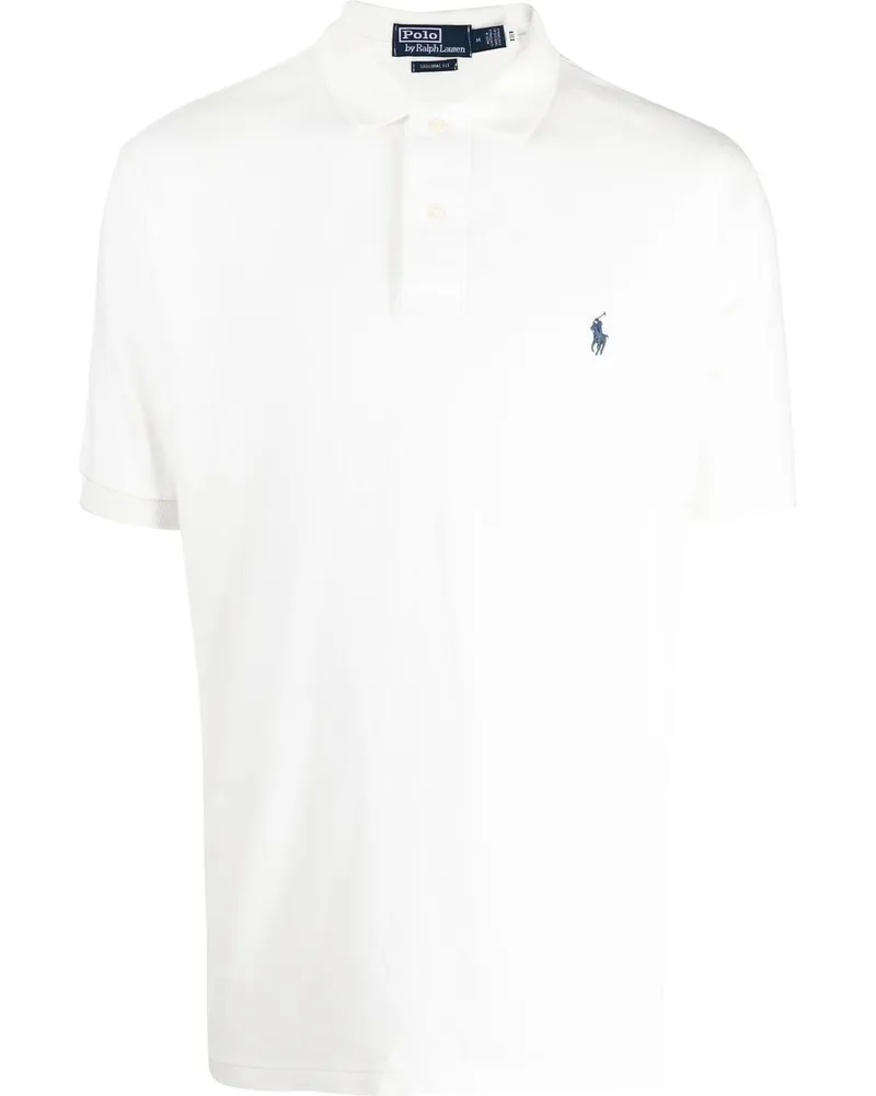 Ralph Lauren Poloshirt mit Logo-Stickerei - Weiß Weiß