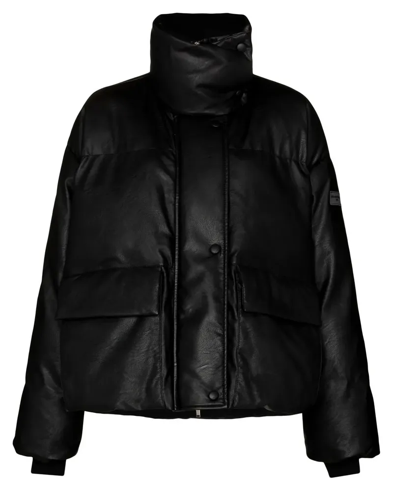 Stella McCartney Gesteppter Mantel - Schwarz Schwarz
