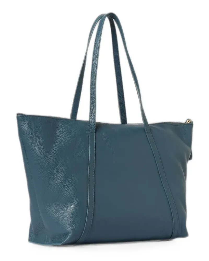 Coccinelle Nory grained leather shoulder bag - Blau Blau