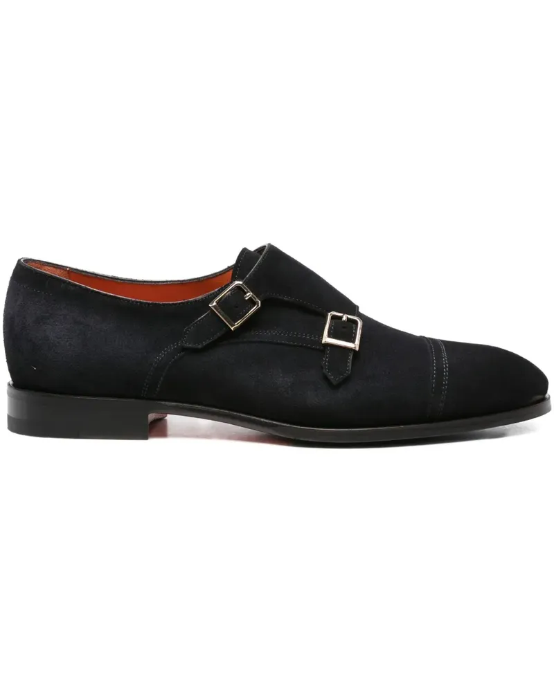 Santoni Monk-Schuhe aus Wildleder - Blau Blau