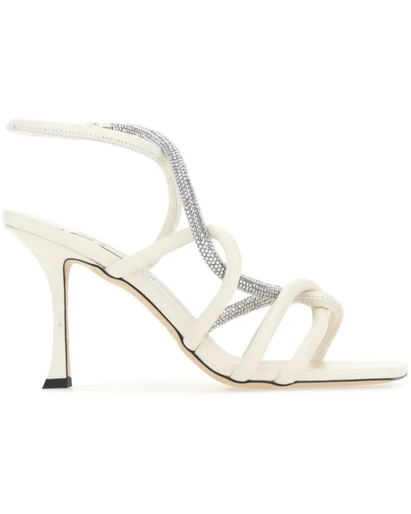 Jimmy Choo Lonnie Sandalen 90mm - Weiß Weiß