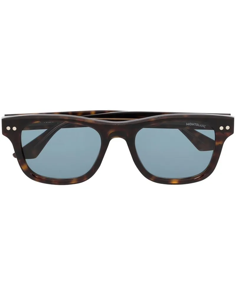 Montblanc Sonnenbrille in Schildpattoptik - Braun Braun