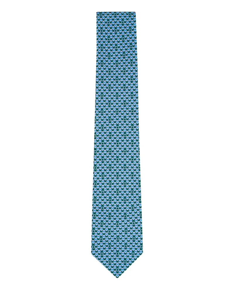 Ferragamo heart-print tie - Grün Grün