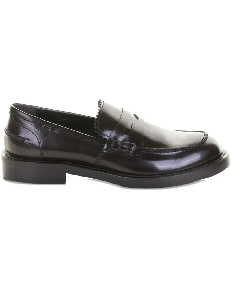 Guglielmo Rotta Pretty Indio leather loafers - Schwarz Schwarz