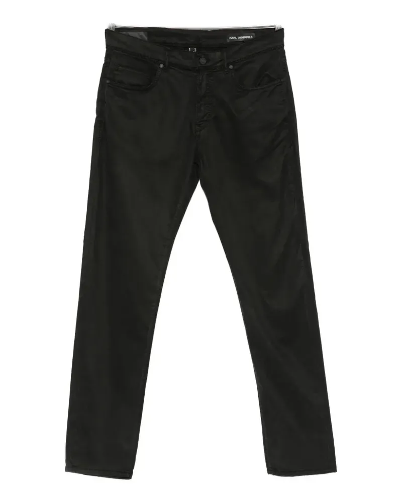 Karl Lagerfeld mid-waist jeans - Schwarz Schwarz